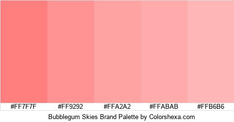 Bubblegum Skies Brand Colors Logo