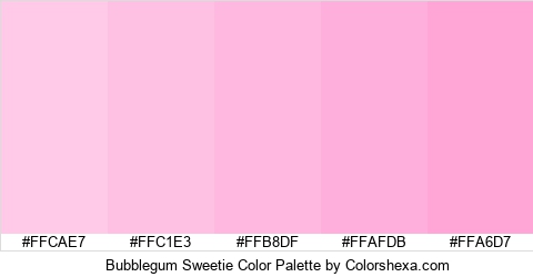 Bubblegum Sweetie Color Colors Logo