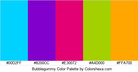 Bubblegummy Color Colors Logo