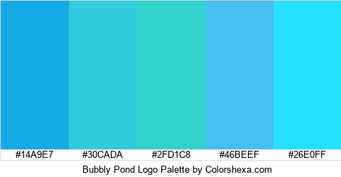 Bubbly Pond Logo Colors Logo