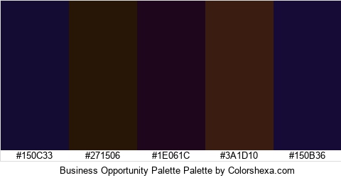Business Opportunity Palette Colors Logo