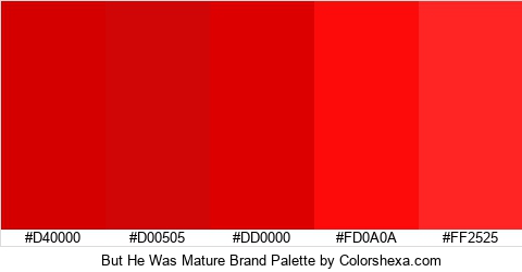 But He Was Mature Brand Colors Logo