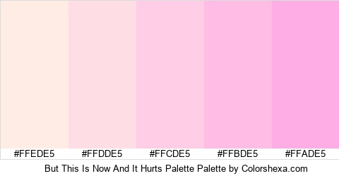 But This Is Now And It Hurts Palette Colors Logo