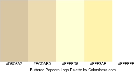 Buttered Popcorn Logo Colors Logo