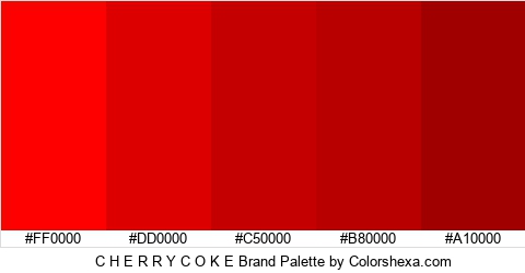 C H E R R Y C O K E Brand Colors Logo