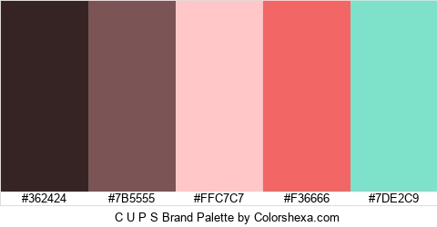 C U P S Brand Colors Logo