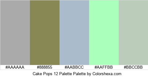 Cake Pops 12 Palette Colors Logo