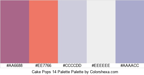 Cake Pops 14 Palette Colors Logo