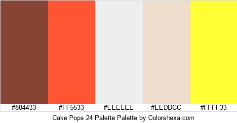 Cake Pops 24 Palette Colors Logo