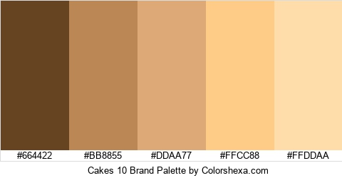 Cakes 10 Brand Colors Logo