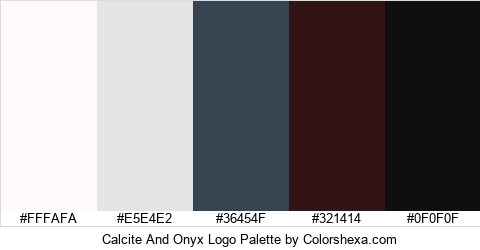 Calcite And Onyx Logo Colors Logo