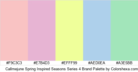 Callmejune Spring Inspired Seasons Series 4 Brand Colors Logo