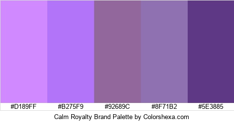 Calm Royalty Brand Colors Logo