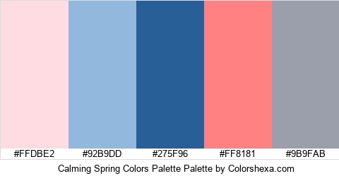 Calming Spring Colors Palette Colors Logo