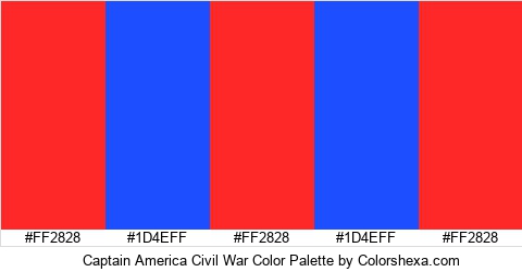 Captain America Civil War Color Colors Logo