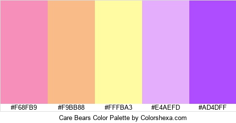 Care Bears Color Colors Logo