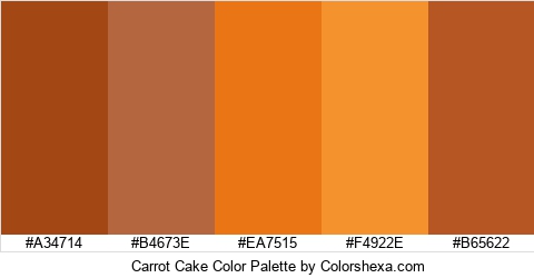 Carrot Cake Color Colors Logo
