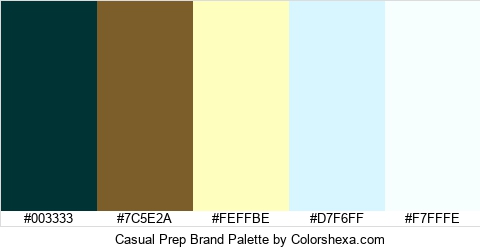 Casual Prep Brand Colors Logo