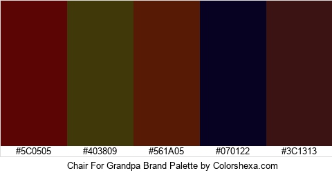Chair For Grandpa Brand Colors Logo