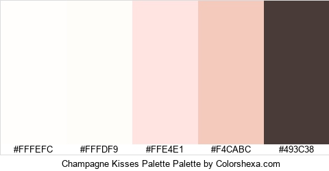 Champagne Kisses Palette Colors Logo