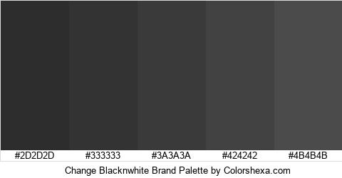 Change Blacknwhite Brand Colors Logo