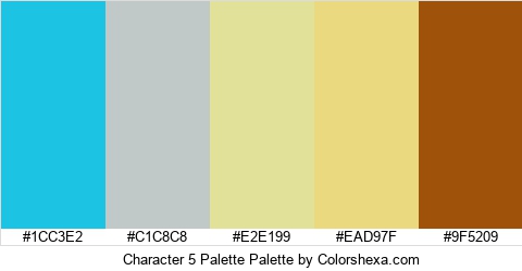 Character 5 Palette Colors Logo