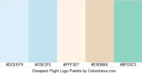 Cheapest Flight Logo Colors Logo