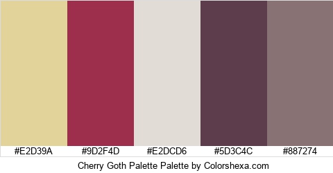 Cherry Goth Palette Colors Logo