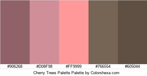 Cherry Trees Palette Colors Logo