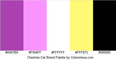 Cheshire Cat Brand Colors Logo