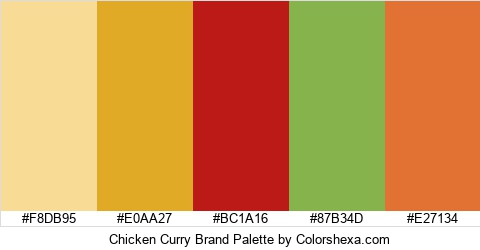Chicken Curry Brand Colors Logo