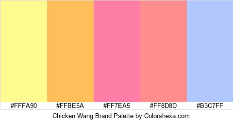 Chicken Wang Brand Colors Logo