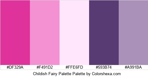 Childish Fairy Palette Colors Logo