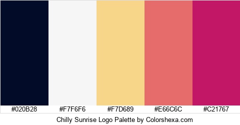 Chilly Sunrise Logo Colors Logo