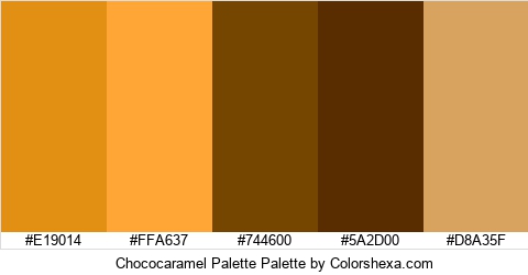 Chococaramel Palette Colors Logo
