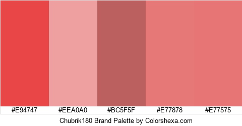 Chubrik180 Brand Colors Logo