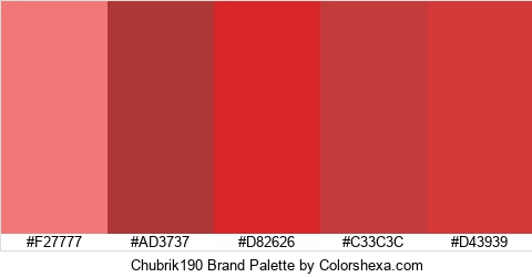 Chubrik190 Brand Colors Logo