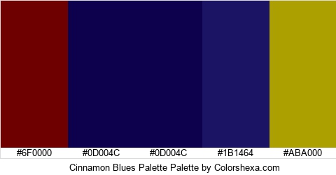Cinnamon Blues Palette Colors Logo