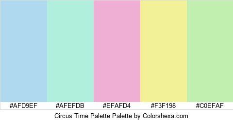 Circus Time Palette Colors Logo