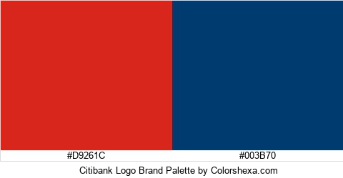 Citibank Logo Brand Colors Logo