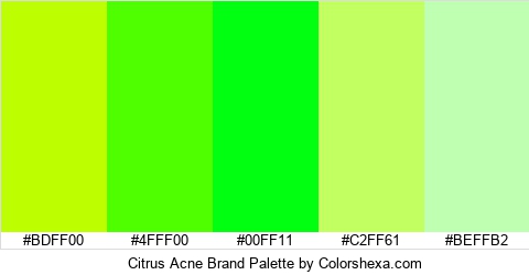 Citrus Acne Brand Colors Logo