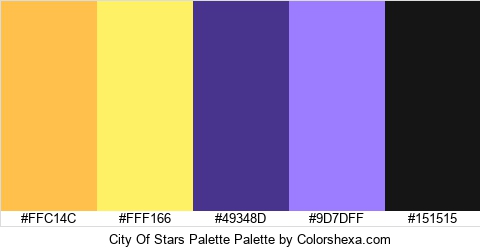 City Of Stars Palette Colors Logo