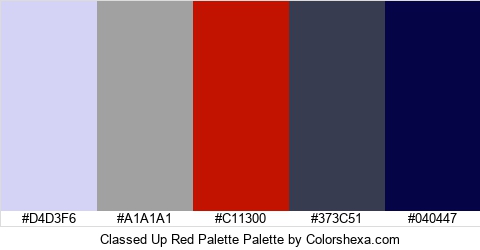 Classed Up Red Palette Colors Logo