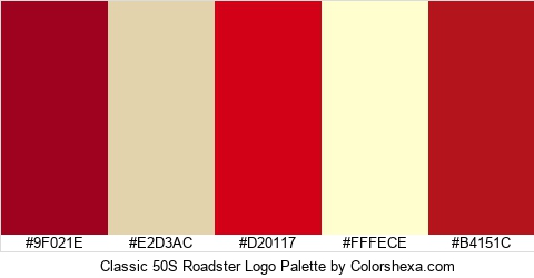 Classic 50S Roadster Logo Colors Logo