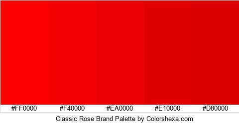 Classic Rose Brand Colors Logo