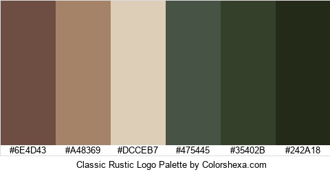 Classic Rustic Logo Colors Logo