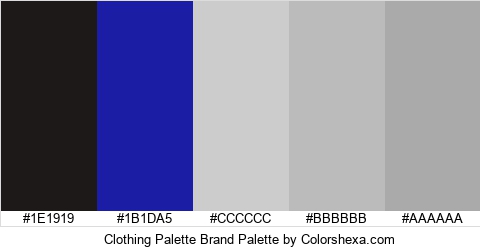 Clothing Palette Brand Colors Logo