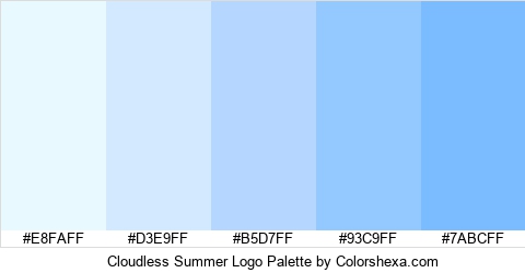 Cloudless Summer Logo Colors Logo