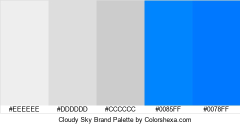 Cloudy Sky Brand Colors Logo