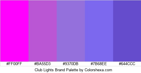 Club Lights Brand Colors Logo